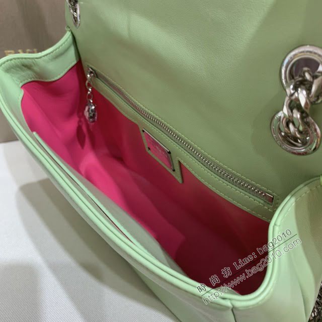 Bvlgari女包 寶格麗2020新款 幾何形狀牛皮鏈條單肩斜挎女包 古力娜紮同款 287983  fyd1564